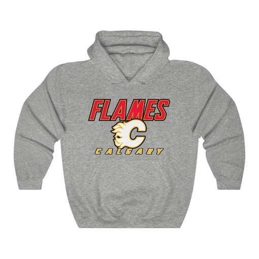 NHL Calgary Flames Retro Unisex Hoodie Sweatshirt - Show Your Team Support - Image 3