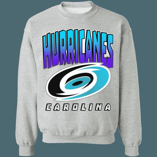 NHL Carolina Hurricanes HORNETS Vintage NBA Sweatshirt Hoodie - NBA x NHL Fan Gear - Image 2