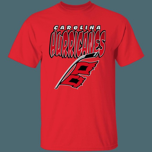 NHL Carolina Hurricanes Vintage T-Shirt Hoodie - National Hockey League Fan Gear - Image 2