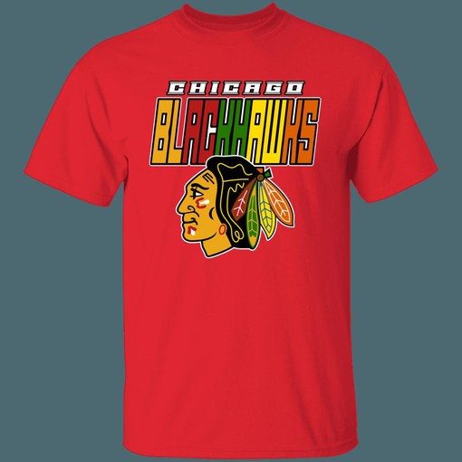 NHL Chicago Blackhawks COLOR RUSH Retro T-Shirt Hoodie - National Hockey League Fan Gear