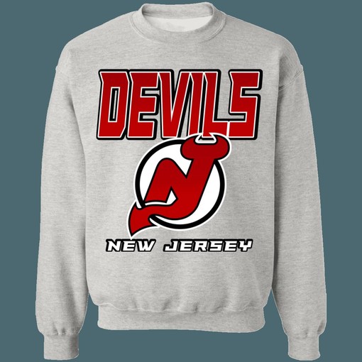 NHL New Jersey Devils Vintage Sweatshirt Hoodie T-Shirt for Hockey Lovers - Image 3
