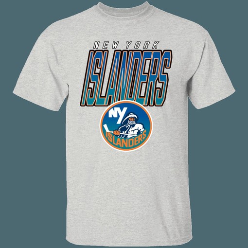 NHL New York Islanders Fisherman Remix 90's Retro T-Shirt Sweatshirt Hoodie for Fans - Image 3
