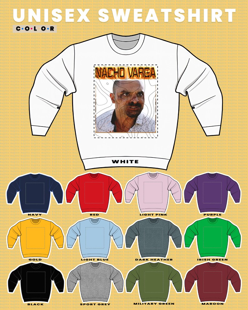 Nacho Varga Breaking Bad Sweatshirt - Vintage Homage Sweater for Fans of Nacho Varga - Image 3
