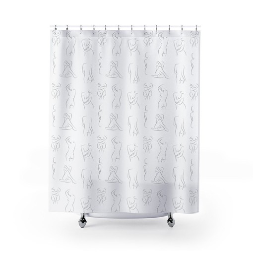 Naked Women Shower Curtain, Add a Bold and Feminine Statement to Your Bathroom Decor | feminine shower curtains - Image 2
