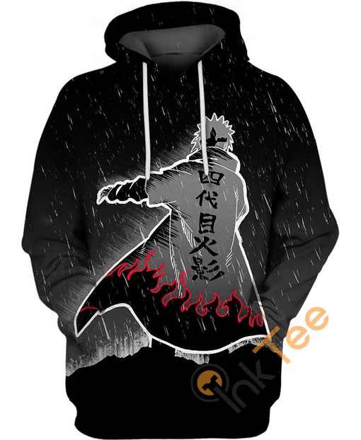 Namikaze Minato Naruto All Over Print Hoodie 3D with Personalized Name