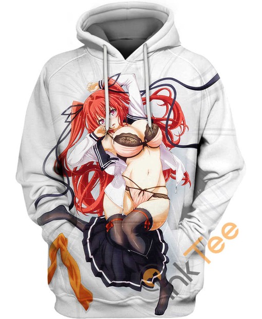 Naruse Mio Ahegao Anime Custom All Over Print 3D Hoodie - Eye-catching Design for Anime Fans