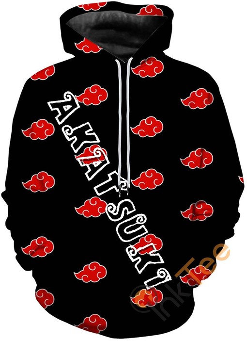 Naruto Print Pullover Front Pocket All Over Print Hoodie 3D with Vibrant Colors