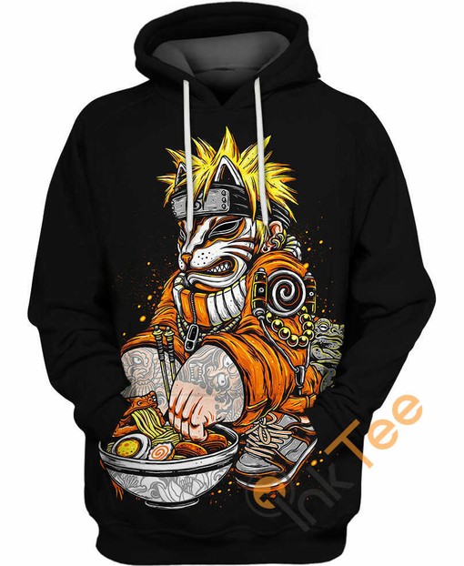 Naruto Uzumaki Ramen Lover All Over Print Hoodie 3D with Playful Design