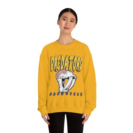 Nashville Predators HALLOWEEN Retro NHL Sweatshirt Hoodie for Hockey Lovers - Image 2