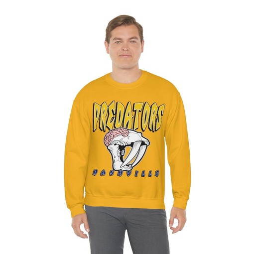 Nashville Predators HALLOWEEN Retro NHL Sweatshirt Hoodie for Hockey Lovers - Image 4