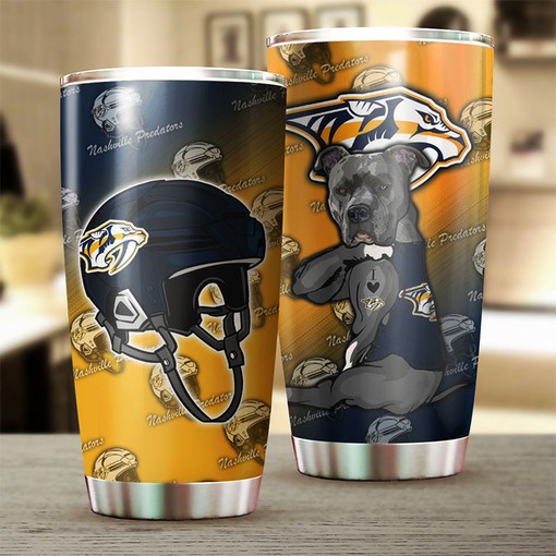Nashville Predators NHL Tumbler - Cool and Adorable Dog Design for Fans