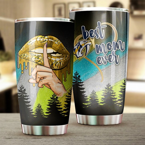 Nashville Predators NHL Tumbler - Lovely Flower Design Tumbler for Best Moms Who Love Hockey - G Fanatics