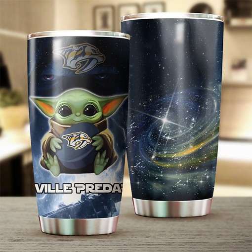 Nashville Predators NHL Tumbler - Show Your Love for Baby Yoda - Image 2