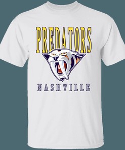 Nashville Predators SABRETOOTH Retro NHL National Hockey League Shirt