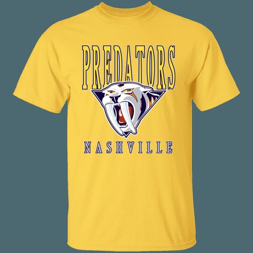Nashville Predators SABRETOOTH Retro NHL National Hockey League Shirt - Image 2