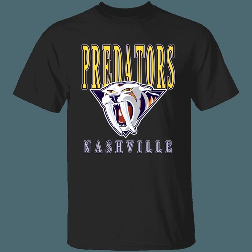 Nashville Predators SABRETOOTH Retro NHL National Hockey League Shirt - Image 4