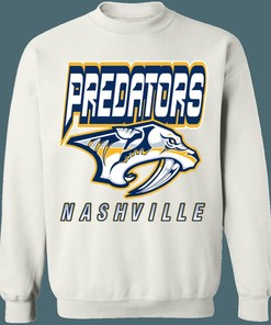 Nashville Predators SABRETOOTH Retro NHL Sweatshirt Hoodie Sweater for Hockey Lovers