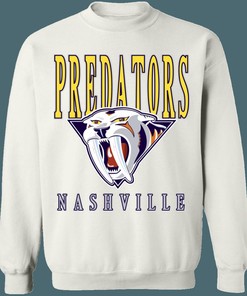 Nashville Predators SABRETOOTH Retro NHL Sweatshirt Hoodie for Hockey Lovers