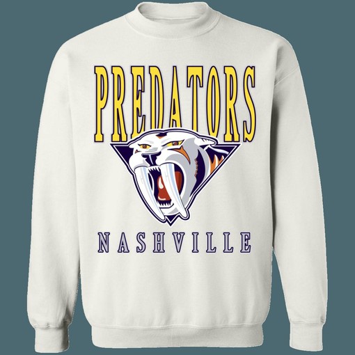 Nashville Predators SABRETOOTH Retro NHL Sweatshirt Hoodie for Hockey Lovers