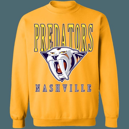 Nashville Predators SABRETOOTH Retro NHL Sweatshirt Hoodie for Hockey Lovers - Image 2