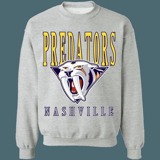 Nashville Predators SABRETOOTH Retro NHL Sweatshirt Hoodie for Hockey Lovers - Image 3
