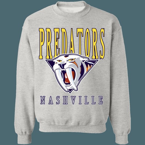 Nashville Predators SABRETOOTH Retro NHL Sweatshirt Hoodie for Hockey Lovers - Image 4