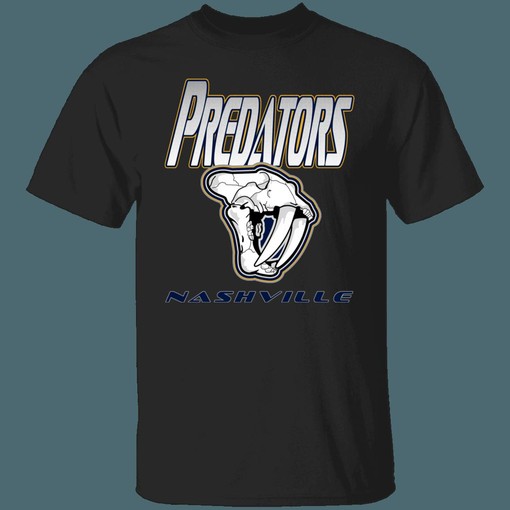 Nashville Predators SKULL Retro NHL National Hockey League Shirt - Image 4
