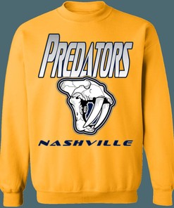 Nashville Predators SKULL Retro NHL Sweatshirt Hoodie for Hockey Lovers