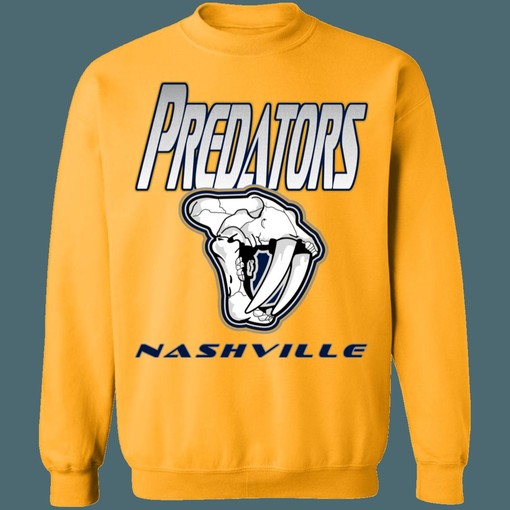 Nashville Predators SKULL Retro NHL Sweatshirt Hoodie for Hockey Lovers