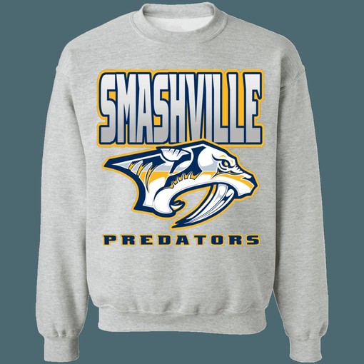 Nashville Predators SMASHVILLE 2 Retro NHL Sweatshirt Hoodie for Hockey Lovers