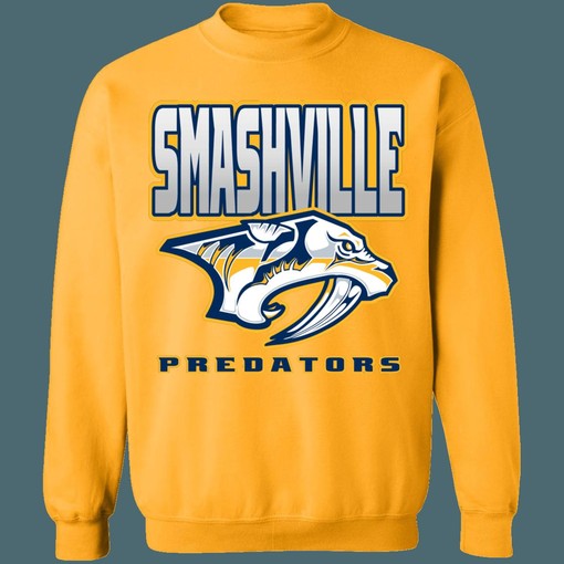 Nashville Predators SMASHVILLE 2 Retro NHL Sweatshirt Hoodie for Hockey Lovers - Image 3