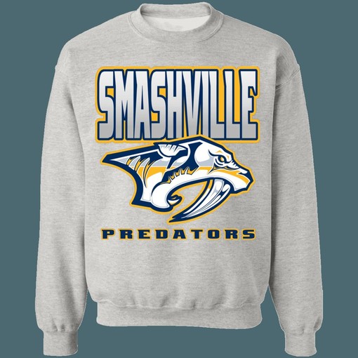 Nashville Predators SMASHVILLE 2 Retro NHL Sweatshirt Hoodie for Hockey Lovers - Image 4