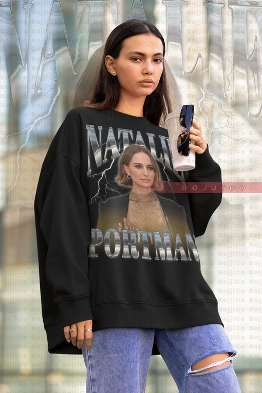 Natalie Portman Vintage Sweater, Leon & Mathilda Retro 90s Sweatshirt, Black Swan Actress Homage T-shirt