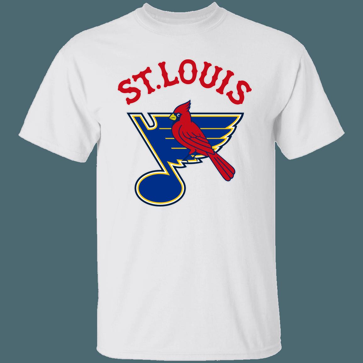National Hockey League St.Louis Blues-Cardinals MASH-UP MLB NHL T-Shirt Sweatshirt