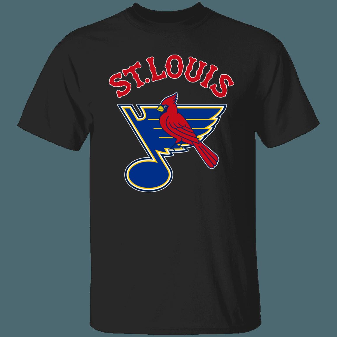 National Hockey League St.Louis Blues-Cardinals MASH-UP MLB NHL T-Shirt Sweatshirt Hoodie - Image 4