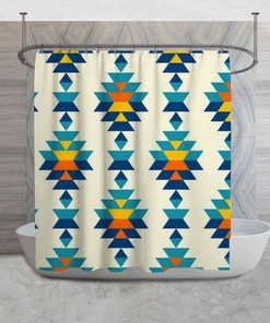 Native Tribal Inspired Shower Curtain, Add Southwestern Flair to Your Bathroom Decor | modern shower curtains