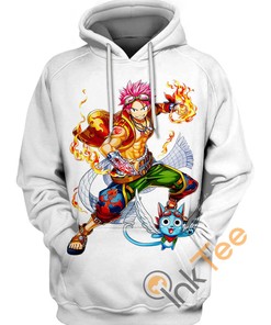 Natsu Dragneel And Happy All Over Print Hoodie 3D with Cute Design
