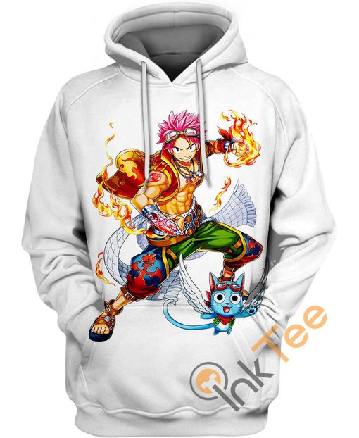 Natsu Dragneel And Happy All Over Print Hoodie 3D with Cute Design