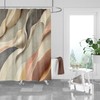 Natural Blowing Sand Abstract Shower Curtain for Elegant Beachy Decor