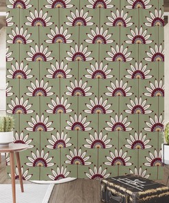 Natural Sage Floral Shower Curtain Set - Earthy Bath Set with Optional Towels and Mat for Relaxing Bathroom Decor