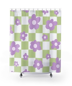 Nature Theme Modern Art Print Retro Shower Curtain: Perfect for Your Bathroom Decor