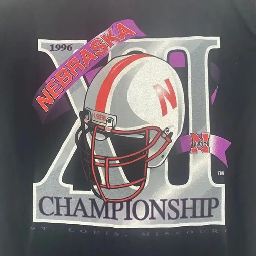 Nebraska Cornhuskers 1996 Big 12 Champs Sweatshirt, Tee & Hoodie - American Football NCAA Gifts - Image 2