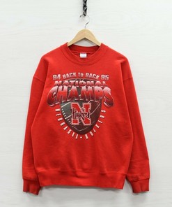 Nebraska Cornhuskers Champs Salem Sweatshirt, Vintage NCAA Crewneck for Men