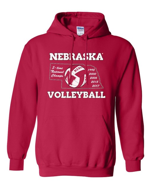 Nebraska Cornhuskers Volleyball Champions Fleece Sweatshirt (sport shirts girls)
