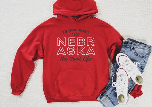 Nebraska Good Life Sweatshirt Hoodie, American University T Shirt, NCAA Gist Fans Apparel - Image 3