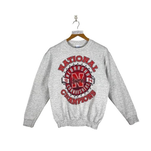Nebraska Huskers 1994 Football Pullover Sweatshirt Hoodie (State University Shirt)