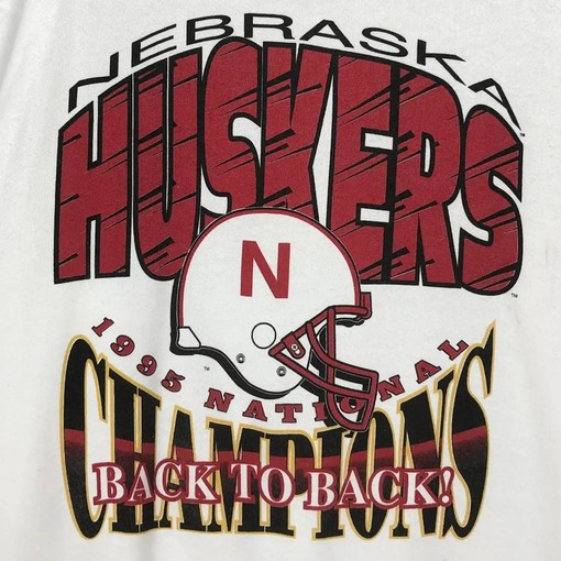 Nebraska Huskers 1995 National Champions T-Shirt & Sweatshirt - Vintage Football Gifts - Image 2