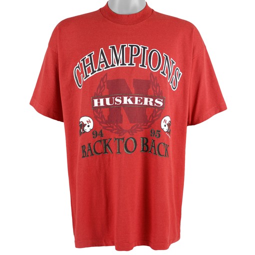 Nebraska Huskers Champions T-Shirt, 1995 Vintage NCAA Shirt - Unisex Sport Sweatshirt Hoodie Gift