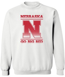 Nebraska Huskers Fleece Sweatshirt (mens sport shirts)