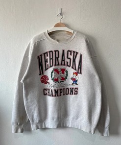Nebraska Huskers National Champions Football Sweatshirt, T-Shirt & Hoodie - Vintage '94 Style